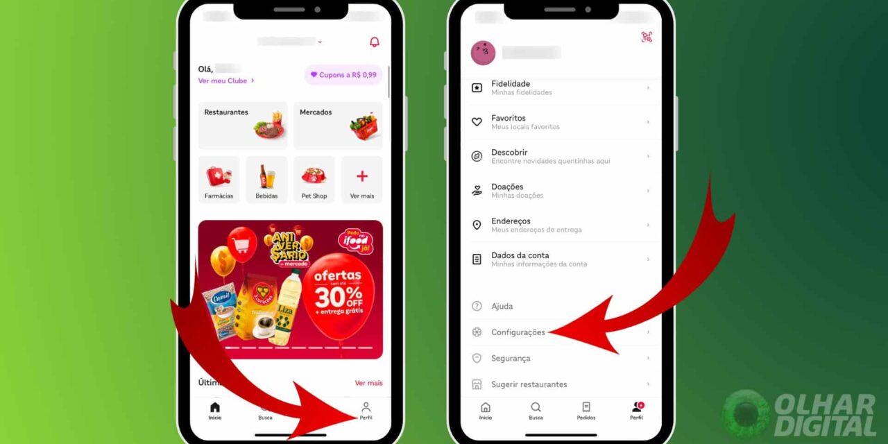 iFood: como desativar notificações