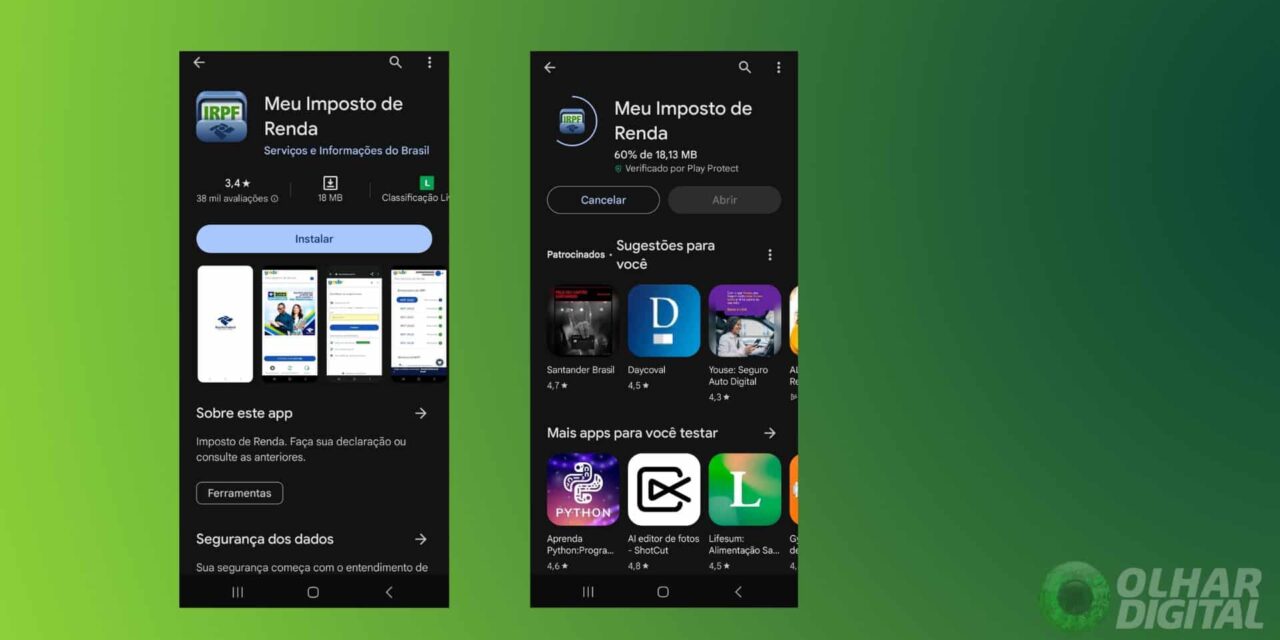 Imposto de Renda 2024: como fazer download do programa e app