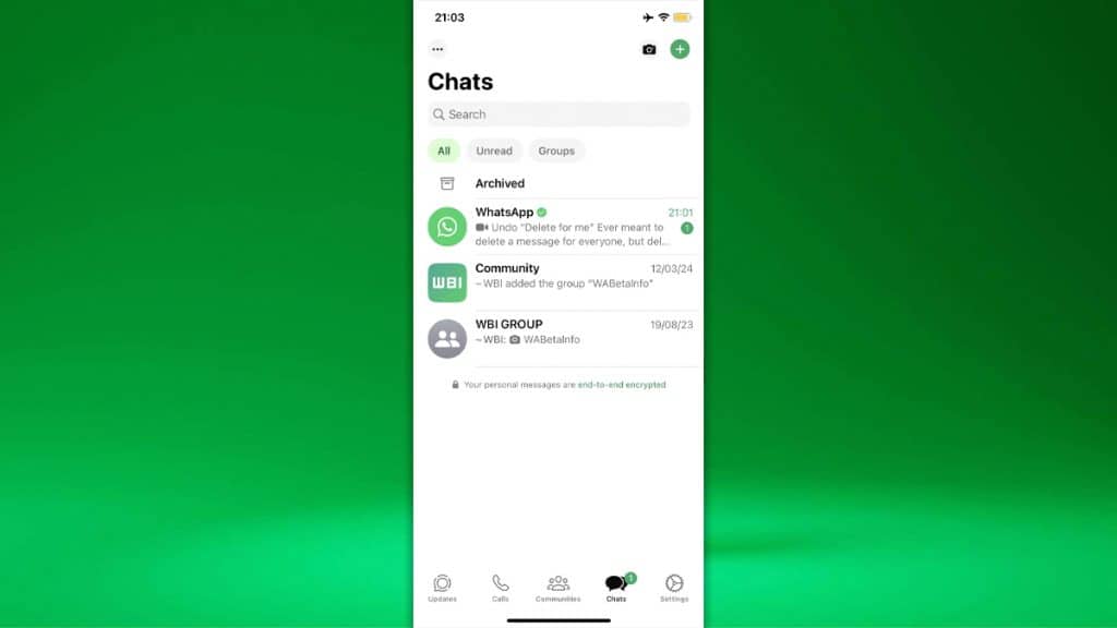 Atualização do WhatsApp para iPhone traz filtros de conversas
