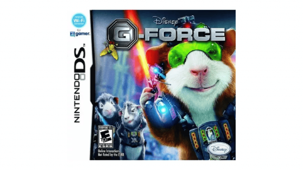 imagem mostra a capa do game g-force da nintendo