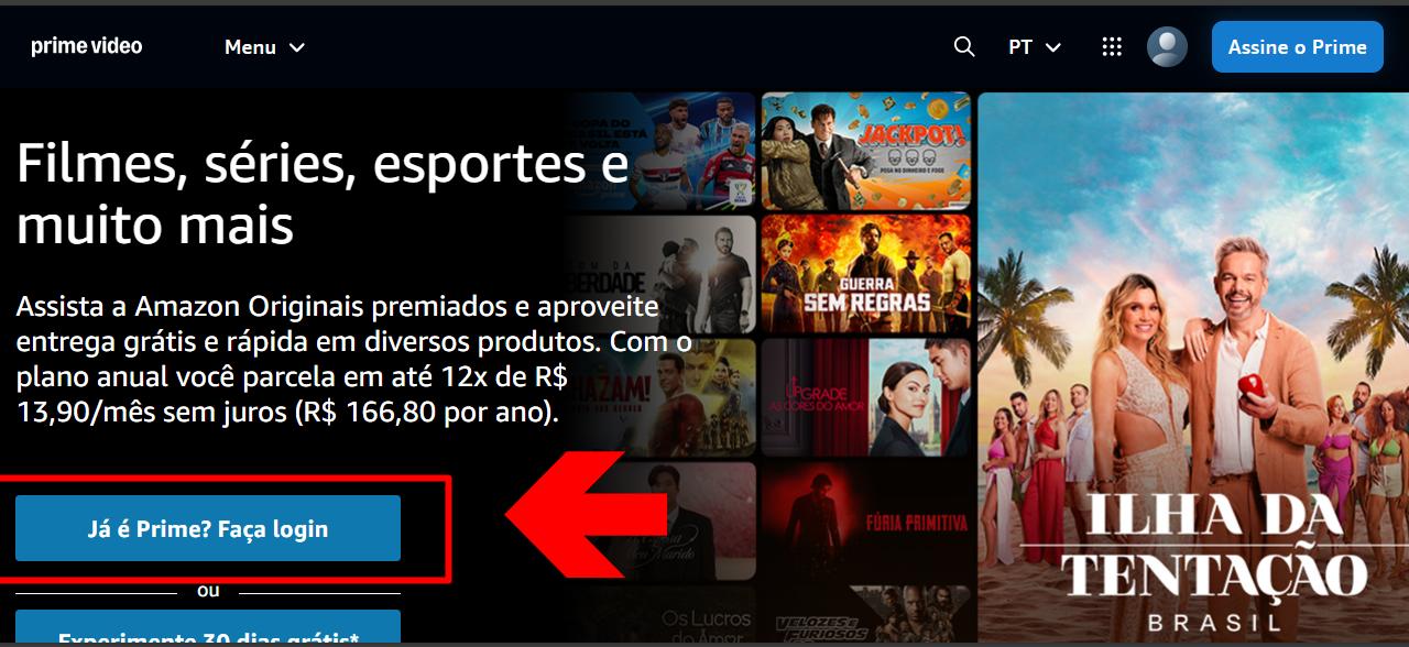 Como cancelar assinaturas de canais no Amazon Prime Video?