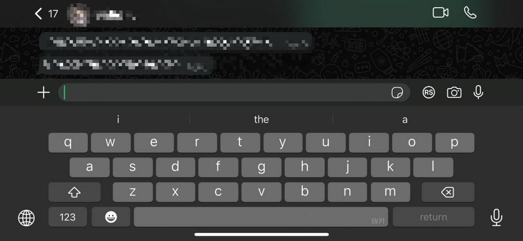 Teclado bilíngue iOS 18