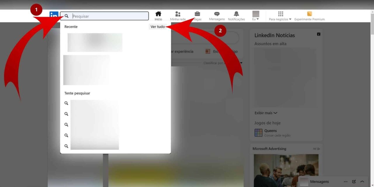 LinkedIn: como ver e excluir histórico de pesquisa