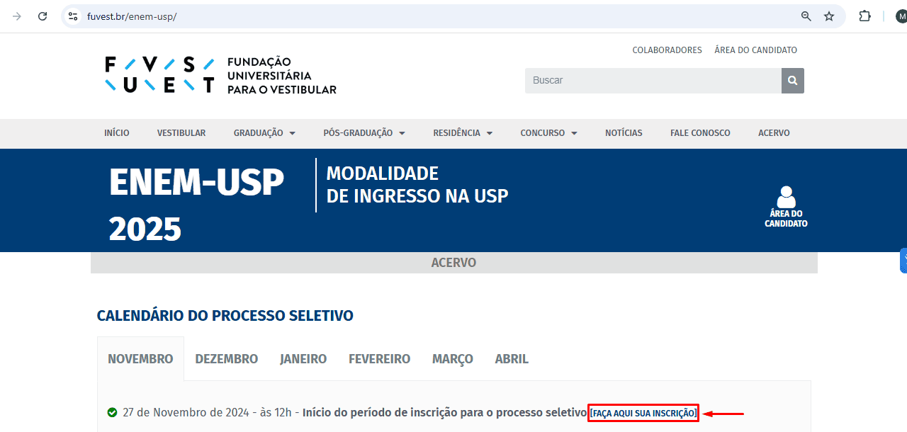 Enem-USP: veja o passo a passo de como se inscrever no processo seletivo