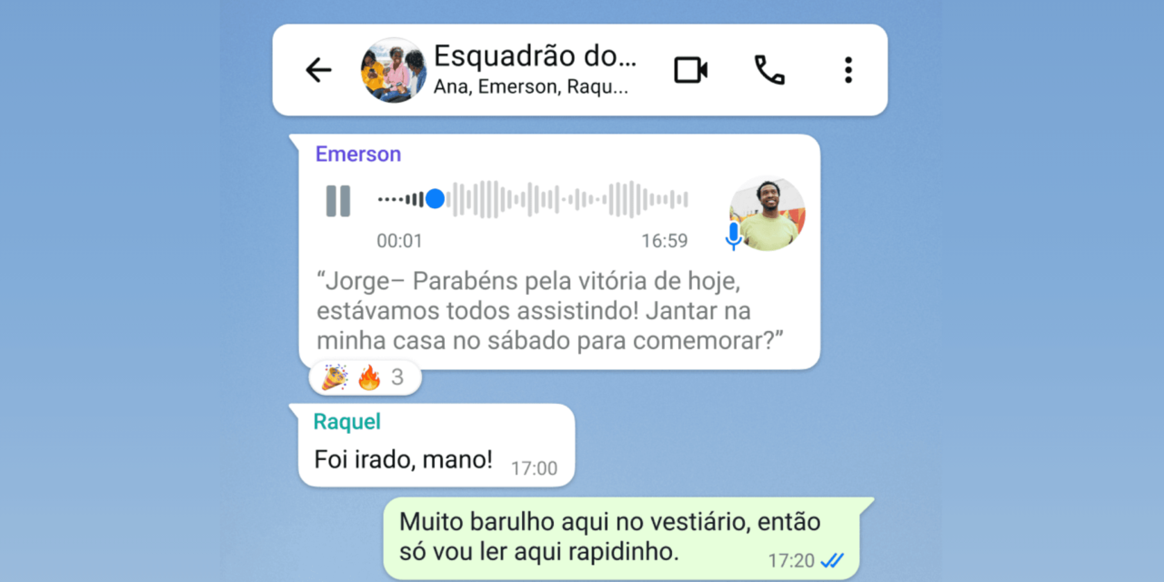 Como usar a nova ferramenta de transcrição de áudios no WhatsApp?