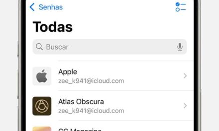 Onde ficam salvas as senhas no gerenciador da Apple?