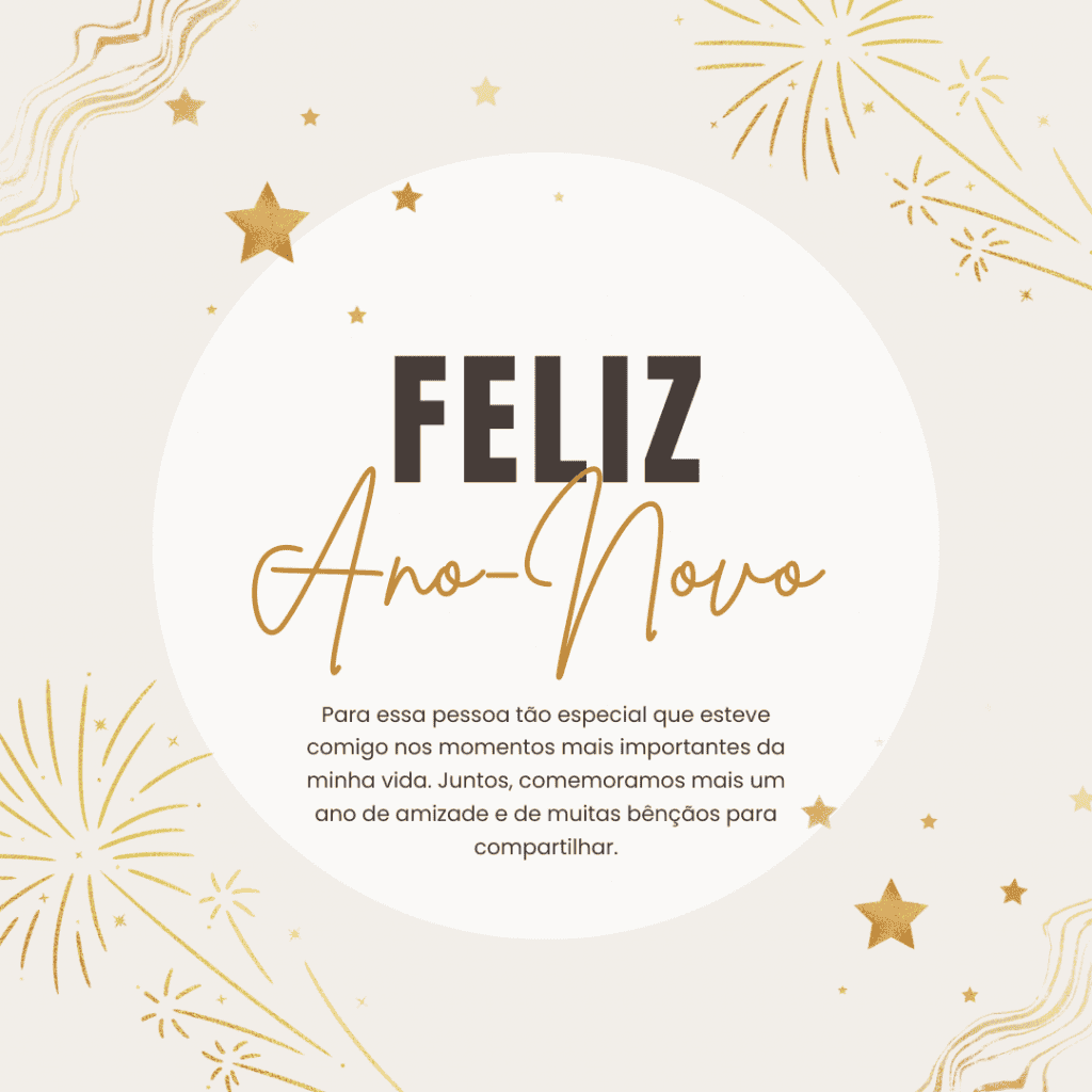 Mensagem de Feliz Ano-Novo para amigos