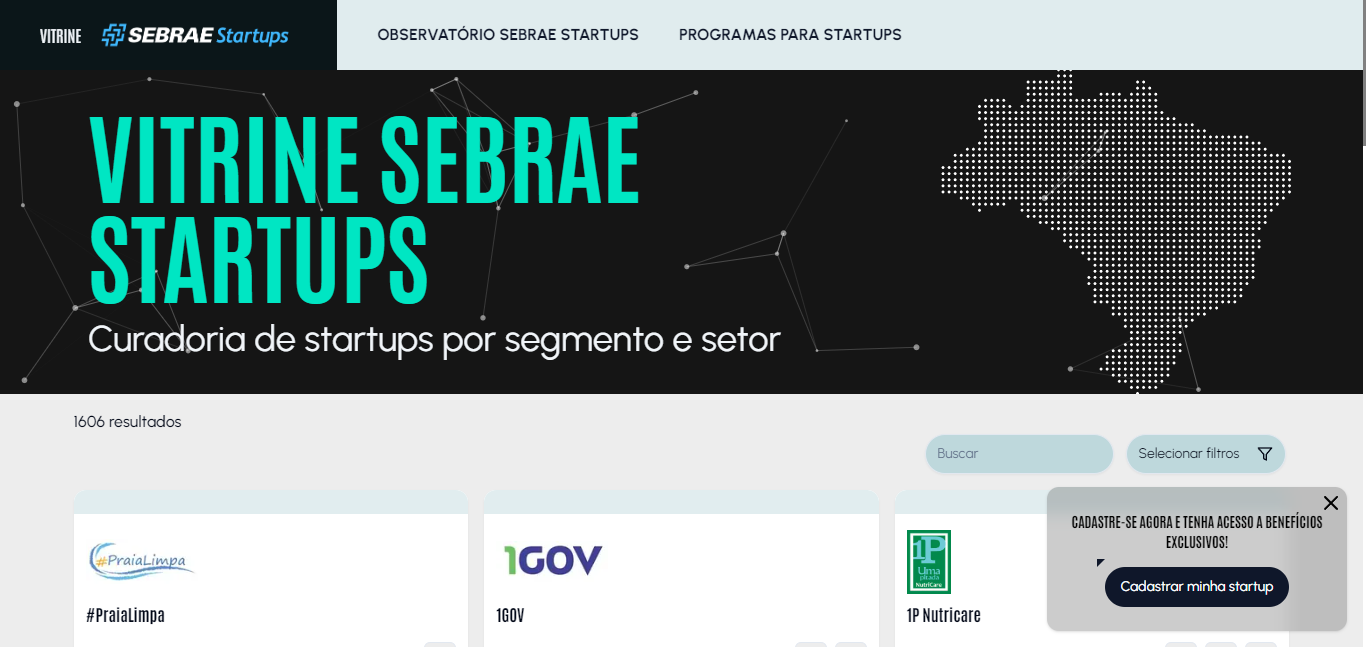 39% das GovTechs estão no Nordeste, aponta Observatório Sebrae Startups