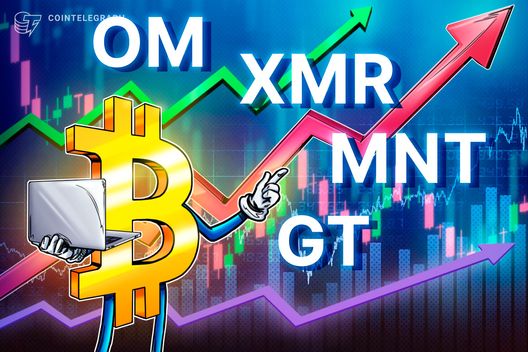 Bitcoin cai para US$ 96,8 mil enquanto taxação de Trump assusta mercados: OM, XMR, MNT, GT empolgam